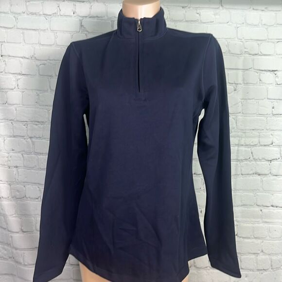 Cutter & Buck 1/4 zip sweatshirt w/high collar like new Peruvian pima cotton - Picture 1 of 7